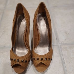 Fab Platform peep toe stilettos.